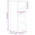 Dulap suspendat, gri beton, 20x29,5x60 cm, lemn prelucrat GartenMobel Dekor