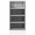 Dulap inferior, gri sonoma, 40x44,5x81,5 cm lemn prelucrat GartenMobel Dekor