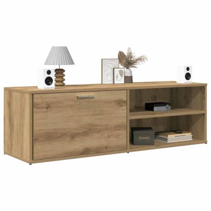 Dulap TV Stejar artizanal 120x34x37 cm Lemn prelucrat GartenMobel Dekor