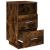 Noptiera cu 2 sertare stejar afumat 36x36x68 cm GartenMobel Dekor