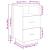 Noptiera cu 2 sertare stejar afumat 36x36x68 cm GartenMobel Dekor