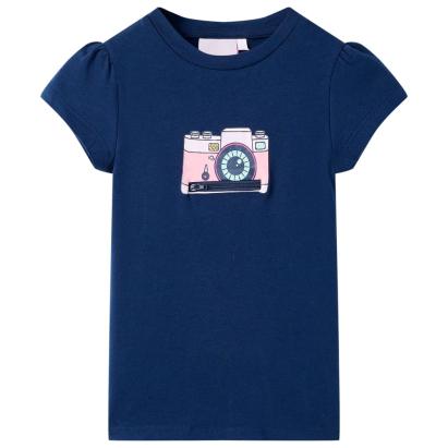 Tricou pentru copii, bleumarin, 104 GartenMobel Dekor