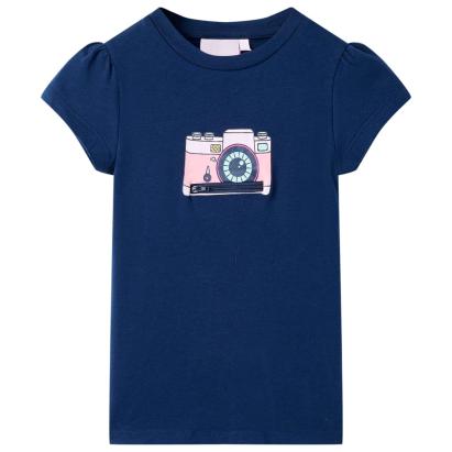 Tricou pentru copii, bleumarin, 116 GartenMobel Dekor