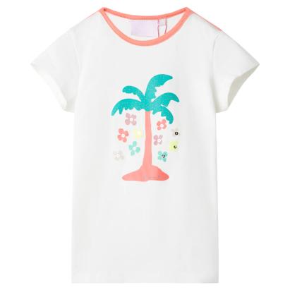 Tricou pentru copii, ecru, 92 GartenMobel Dekor