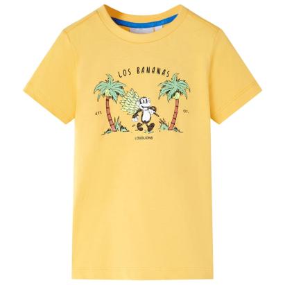 Tricou pentru copii, ocru deschis, 104 GartenMobel Dekor