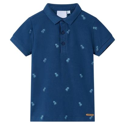 Tricou polo pentru copii, albastru închis, 92 GartenMobel Dekor