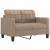 Set de canapele cu perne, 4 piese, cappuccino, piele ecologică GartenMobel Dekor