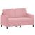 Set canapele, 2 piese, roz, catifea GartenMobel Dekor