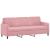 Set canapele, 2 piese, roz, catifea GartenMobel Dekor