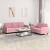 Set canapele, 2 piese, roz, catifea GartenMobel Dekor