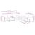 Set canapea cu perne, 2 piese, roz, catifea GartenMobel Dekor