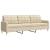 Set de canapele, 3 piese, crem, material GartenMobel Dekor