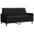Set de canapele cu perne, 2 piese, negru, catifea GartenMobel Dekor