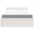 Pat cu sertare saltea, alb, 120x200 cm, lemn masiv pin GartenMobel Dekor