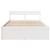 Cadru de pat fără saltea, alb, 120x200 cm, lemn masiv pin GartenMobel Dekor