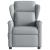 Fotoliu rabatabil electric, gri deschis, textil GartenMobel Dekor