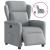 Fotoliu rabatabil electric, gri deschis, textil GartenMobel Dekor