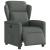 Fotoliu rabatabil electric, gri închis, material textil GartenMobel Dekor