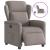 Fotoliu rabatabil electric, gri taupe, material textil GartenMobel Dekor