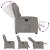 Fotoliu rabatabil electric, gri taupe, material textil GartenMobel Dekor