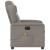 Fotoliu electric de masaj rabatabil, gri taupe, textil GartenMobel Dekor