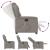 Fotoliu electric de masaj rabatabil, gri taupe, textil GartenMobel Dekor