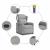 Scaun reclinabil electric pentru masaj Cloud Grey Fabric GartenMobel Dekor