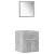 Set mobilier de baie, 4 piese, gri beton, lemn compozit GartenMobel Dekor