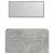 Set mobilier de baie, 4 piese, gri beton, lemn compozit GartenMobel Dekor