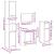 Set mobilier de baie, 4 piese, lemn vechi, lemn prelucrat GartenMobel Dekor