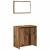 Set mobilier de baie, 3 piese, lemn vechi, lemn prelucrat GartenMobel Dekor