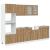 Set dulapuri de bucătărie 7 piese Artisan Stejar lemn prelucrat GartenMobel Dekor