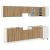 Set dulapuri bucătărie 11 piese Artisan Stejar lemn prelucrat GartenMobel Dekor
