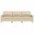 Canapea cu 3 locuri, crem, 210 cm, material textil GartenMobel Dekor