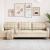 Canapea cu 3 locuri, crem, 210 cm, material textil GartenMobel Dekor