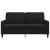 Canapea cu 2 locuri, negru, 140 cm, catifea GartenMobel Dekor