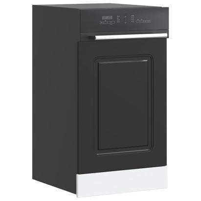 Panou pentru mașină spălat vase „Kalmar” negru lemn prelucrat GartenMobel Dekor