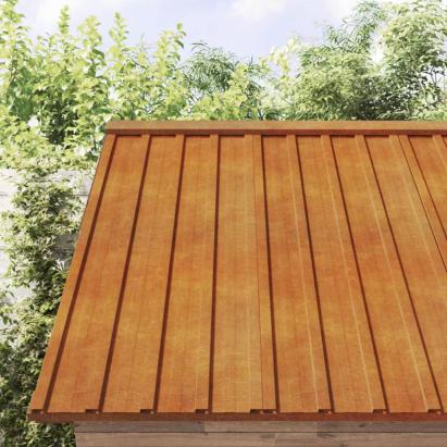Panouri de acoperiș, 36 buc., ruginiu, 60x44 cm, oțel corten GartenMobel Dekor
