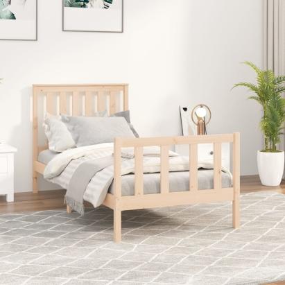 Cadru pat fără saltea, 100x200 cm, lemn masiv pin GartenMobel Dekor