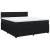 Pat box spring cu saltea, negru, 180x200 cm, catifea GartenMobel Dekor