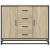 Dulap, stejar sonoma, 92x35x76 cm, lemn prelucrat GartenMobel Dekor