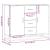 Dulap, stejar sonoma, 92x35x76 cm, lemn prelucrat GartenMobel Dekor