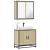 Set mobilier de baie, 2 piese, stejar sonoma, lemn prelucrat GartenMobel Dekor
