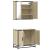 Set mobilier de baie, 2 piese, stejar sonoma, lemn prelucrat GartenMobel Dekor