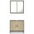 Set mobilier de baie, 2 piese, stejar sonoma, lemn prelucrat GartenMobel Dekor
