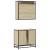 Set mobilier de baie, 2 piese, stejar sonoma, lemn prelucrat GartenMobel Dekor
