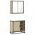 Set mobilier de baie, 2 piese, stejar sonoma, lemn prelucrat GartenMobel Dekor