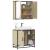 Set mobilier de baie, 2 piese, stejar sonoma, lemn prelucrat GartenMobel Dekor