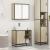 Set mobilier de baie, 2 piese, stejar sonoma, lemn prelucrat GartenMobel Dekor