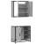 Set mobilier de baie, 2 piese, gri sonoma, lemn prelucrat GartenMobel Dekor